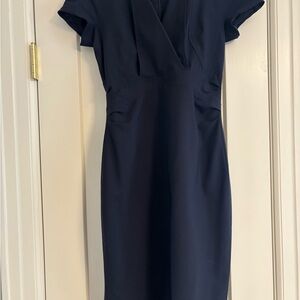 MM LaFleur Classic Navy Sheath Dress - Women's